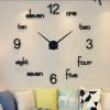 DIY 3D Wall Clock Premium Self Adhesive Clock (H-01)