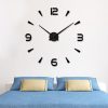 DIY 3D Large Wall Clock Mirror Surface (H-05)