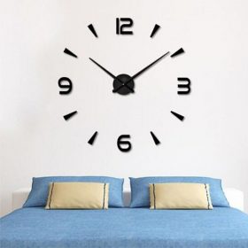 DIY 3D Large Wall Clock Mirror Surface (H-05)