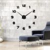 Diy 3D Modern Wall Clock With a Mirror Effect (H-06)