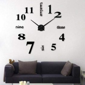 3D DIY Acrylic Wall Clock Beautiful Clocks (H-07)
