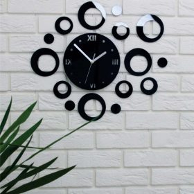 DIY-Wall-clock-Round-circles-shape-acrylic