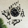 Butterflies Acrylic clock With Stars