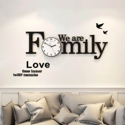DIY Alphabet Family Wall Clock