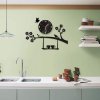 Tree Bird Coffee Cup 3D Wall Clock