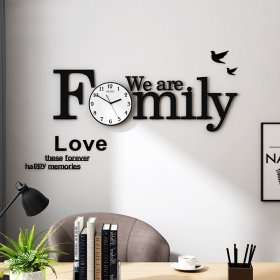 DIY Alphabet Family Wall Clock