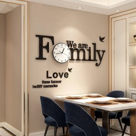 DIY Alphabet Family Wall Clock