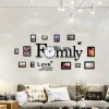 Photo Frames Family Wall Clock
