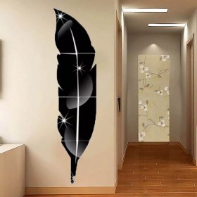 leaf mirror black hajvery decor