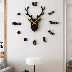 Deer Wall Clock Animal Theme Clocks