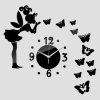 Fairy Butterflies Clock for Girls Room