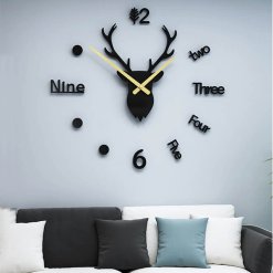 Deer Wall Clock Animal Theme Clocks - Image 2