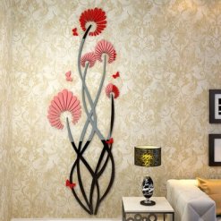 Creative Art Flowers Acrylic Wall Decor