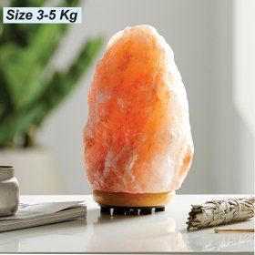 Natural Salt Lamp Hand Carved USB Himalayan Salt Lamp - Image 3