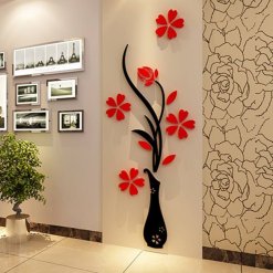 Vase Shape 3D Acrylic Wall Art