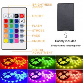 Remote control RGB LED Strip Light (5 Meter)