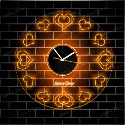 Hearts Neon Clock NH-07
