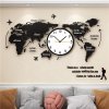 World Map Acrylic Wall Clock