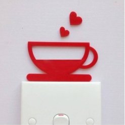 Red Cup Switch Panel Wall Art