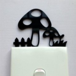 Mashroom Switch Panel Wall Art
