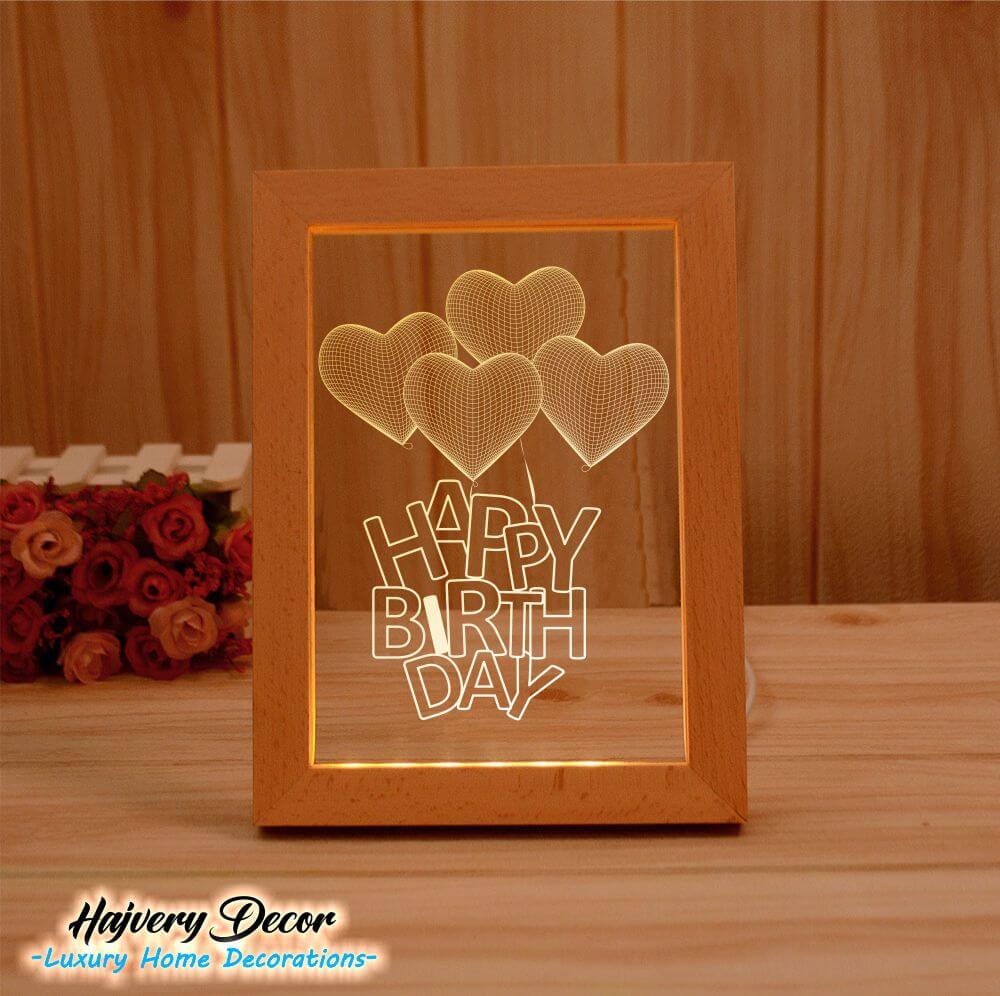 Happy Birthday Frame Lamp FL-11 - Image 2