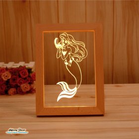 Mermaid Girl Frame Lamp FL-05 - Image 2